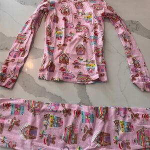 Place Pink Gingerbread Kids Pajama Set